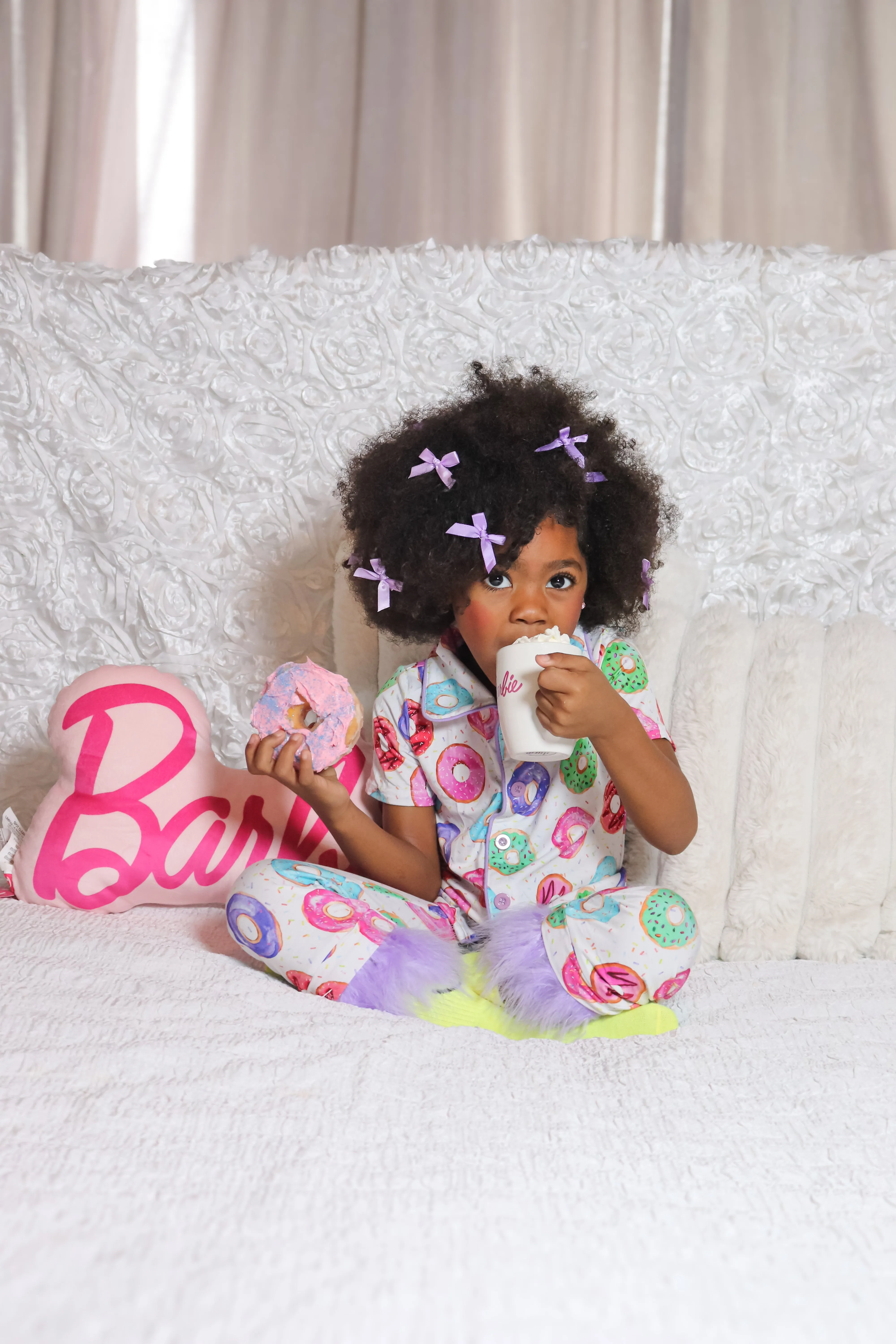Donut Print Bamboo Feather PJs